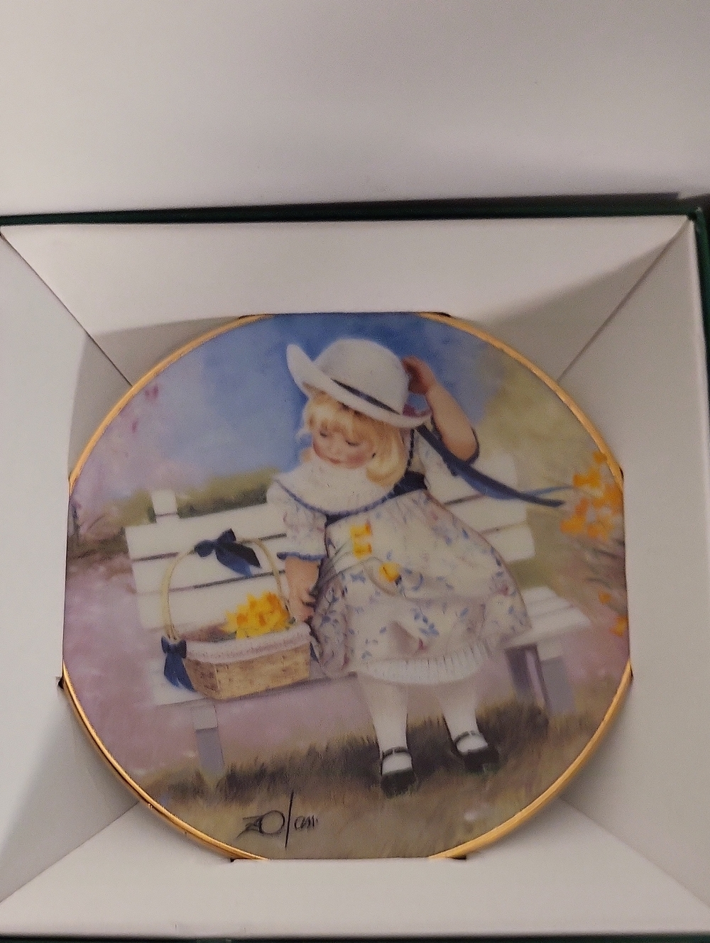 Donald Zolan Collector Plate "Spring Breezes"